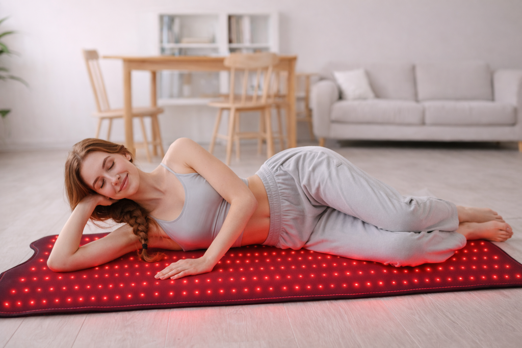 Tapis de luminothérapie Luvero™ Pro à lumière rouge – 540 LED – Soulagement profond de la douleur et couverture complète du dos