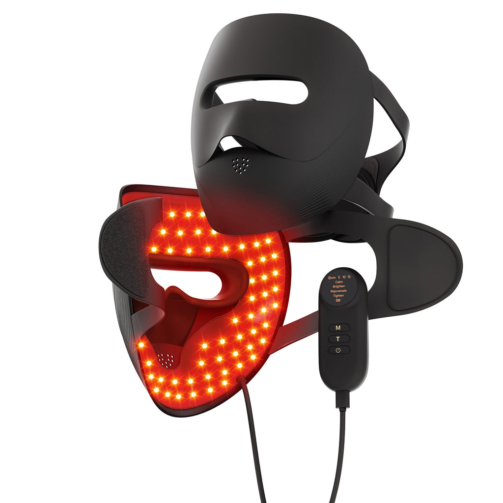 Masque facial de luminothérapie LED rouge Luvero BLACK