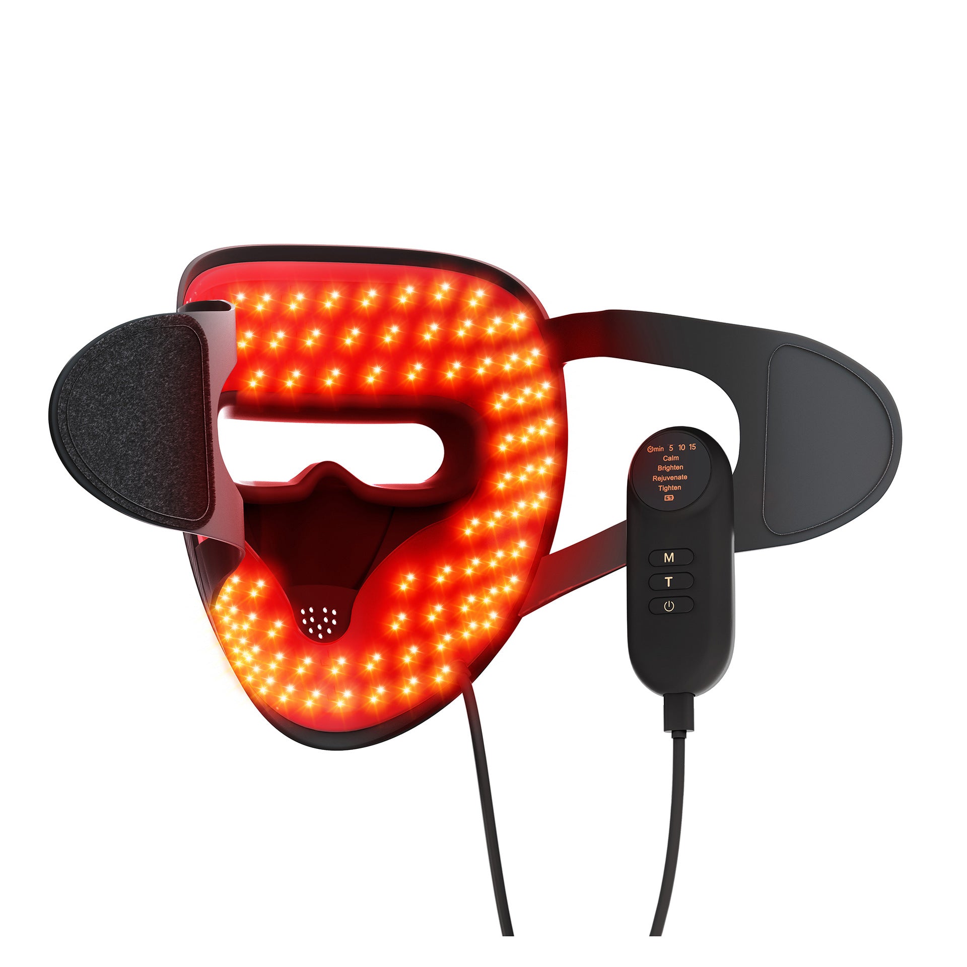 Masque facial de luminothérapie LED rouge Luvero BLACK
