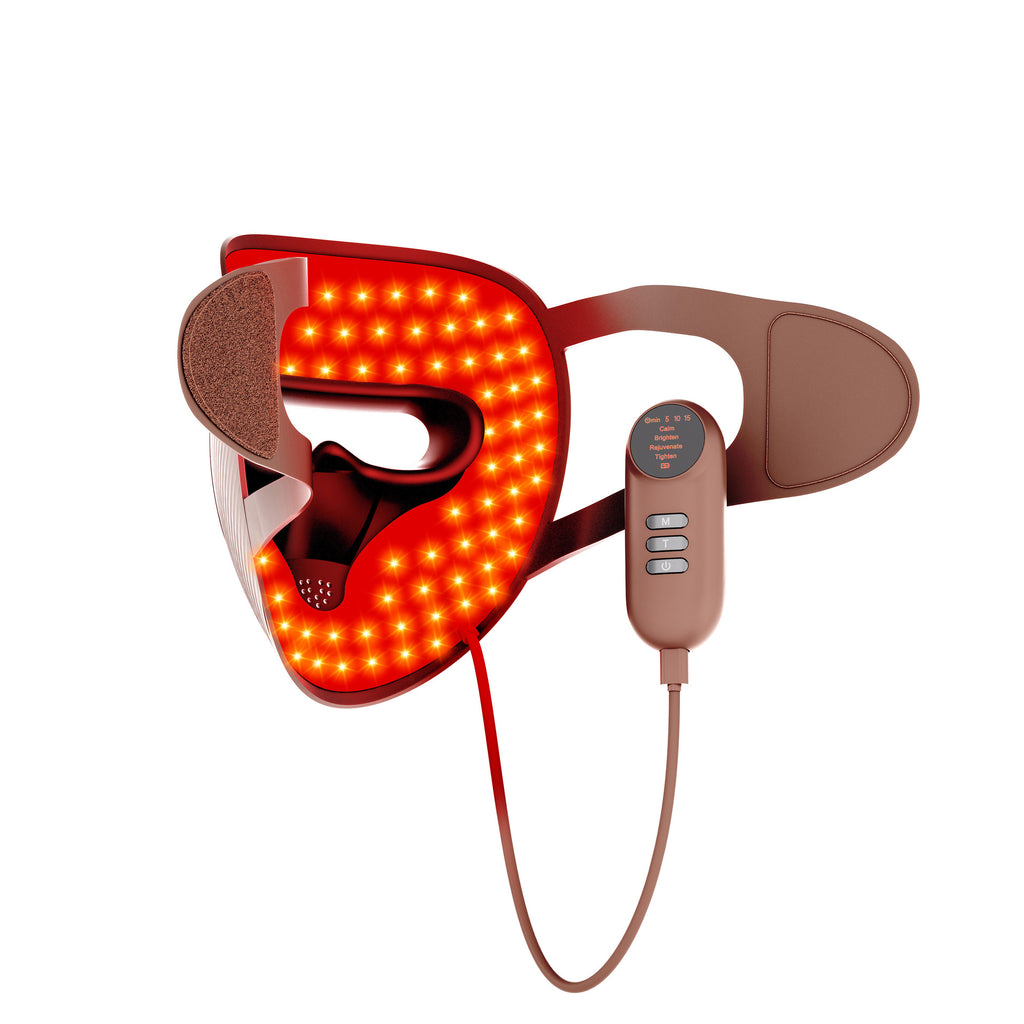 Masque facial de luminothérapie LED rouge Luvero BROWN